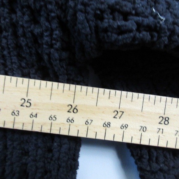 Free People Be Yours Pullover Sweater Women Black L Knit Oversized Chunky 540 - Picture 8 of 10